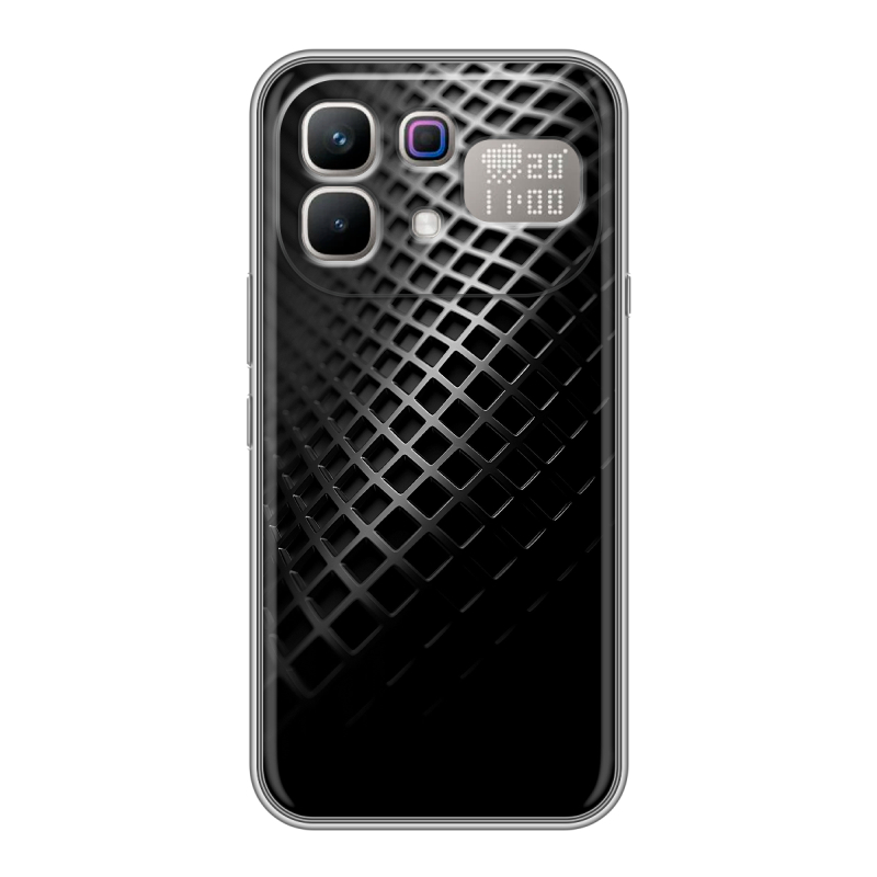 Силиконовый чехол на Infinix Note 60 Pro с принтом Текстура металла Силиконовый чехол на Infinix Note 60 Pro с принтом Текстура металла