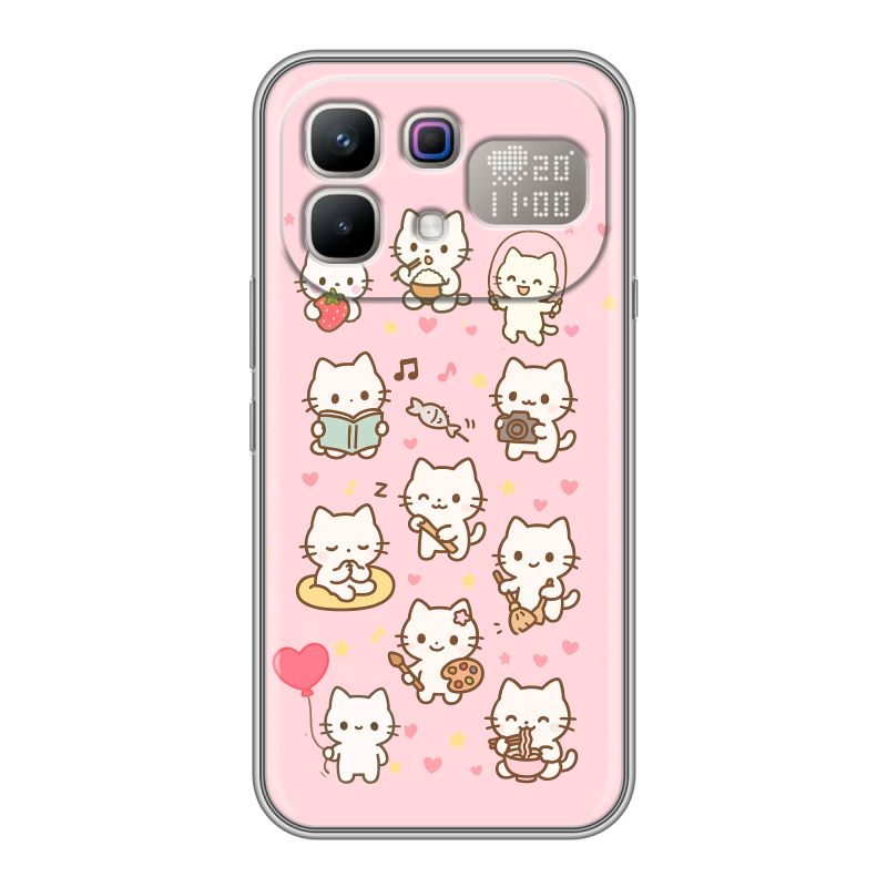 Силиконовый чехол на Infinix Note 60 Pro с принтом Hello Kitty Хелоу Кити Силиконовый чехол на Infinix Note 60 Pro с принтом Hello Kitty Хелоу Кити