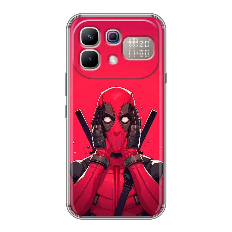 Силиконовый чехол на Infinix Note 60 Pro с принтом Дедпул Deadpool Силиконовый чехол на Infinix Note 60 Pro с принтом Дедпул Deadpool