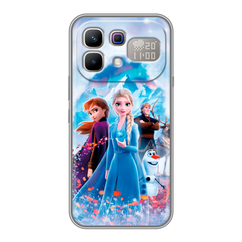 Силиконовый чехол на Infinix Note 60 Pro с принтом Холодное сердце Frozen Силиконовый чехол на Infinix Note 60 Pro с принтом Холодное сердце Frozen