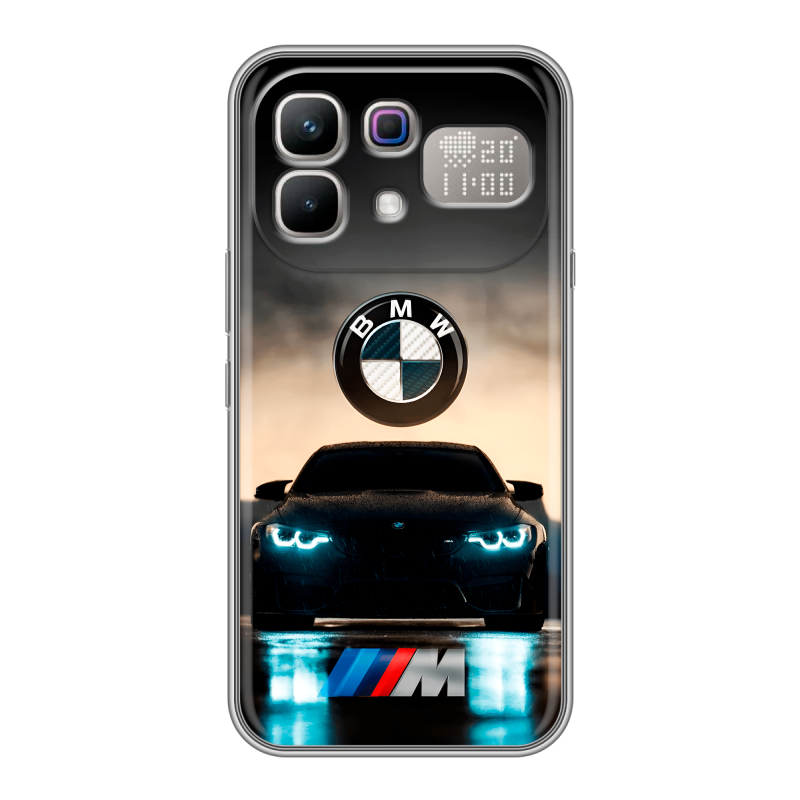 Силиконовый чехол на Infinix Note 60 Pro с принтом БМВ BMW Силиконовый чехол на Infinix Note 60 Pro с принтом БМВ BMW