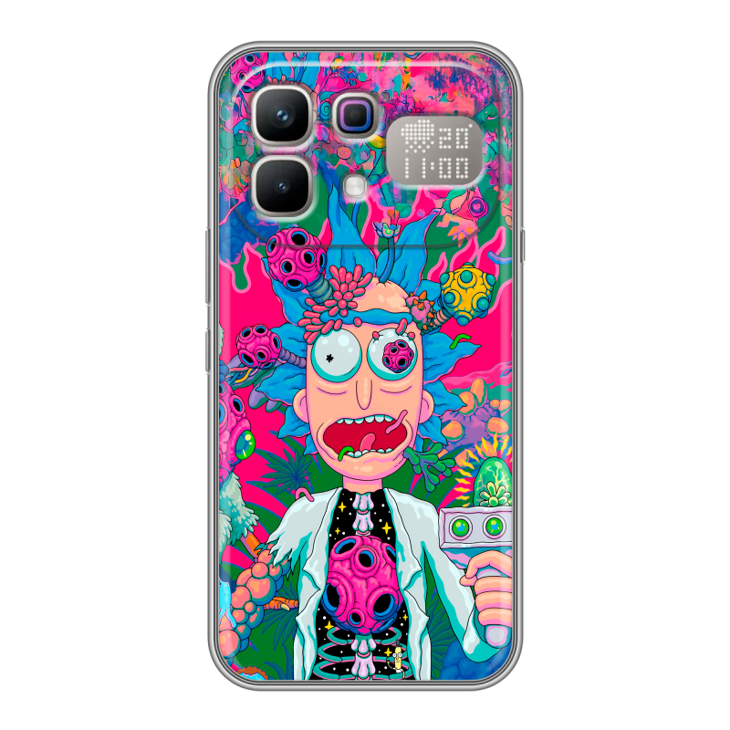 Силиконовый чехол на Infinix Note 60 Pro с принтом Рик и Морти Rick Morty Силиконовый чехол на Infinix Note 60 Pro с принтом Рик и Морти Rick Morty