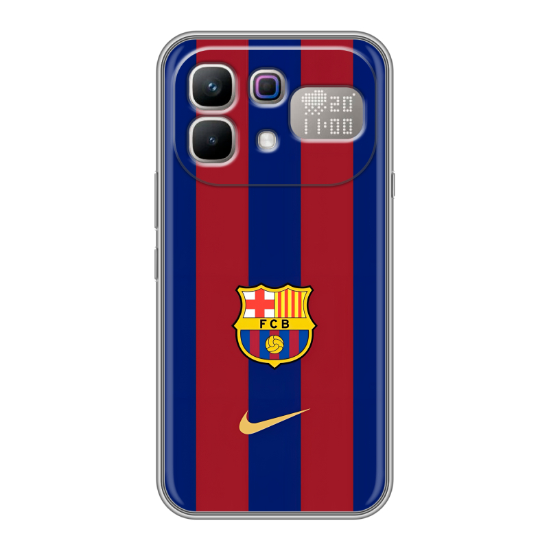 Силиконовый чехол на Infinix Note 60 Pro с принтом Барселона Barcelona Силиконовый чехол на Infinix Note 60 Pro с принтом Барселона Barcelona