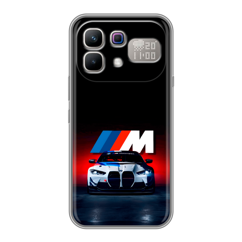 Силиконовый чехол на Infinix Note 60 Pro с принтом БМВ BMW Силиконовый чехол на Infinix Note 60 Pro с принтом БМВ BMW