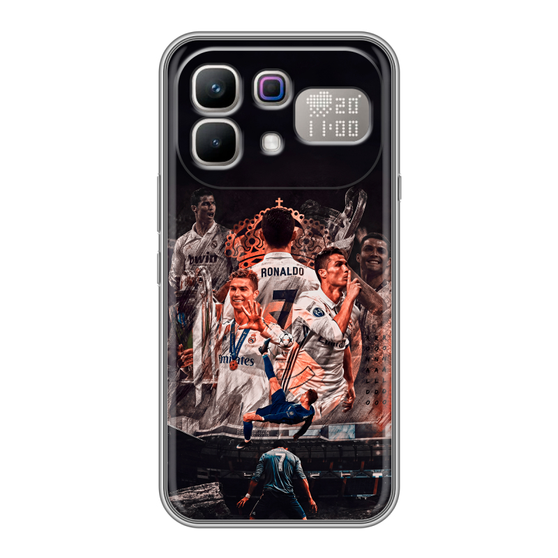 Силиконовый чехол на Infinix Note 60 Pro с принтом Реал Роналдо Real Ronaldo Силиконовый чехол на Infinix Note 60 Pro с принтом Реал Роналдо Real Ronaldo