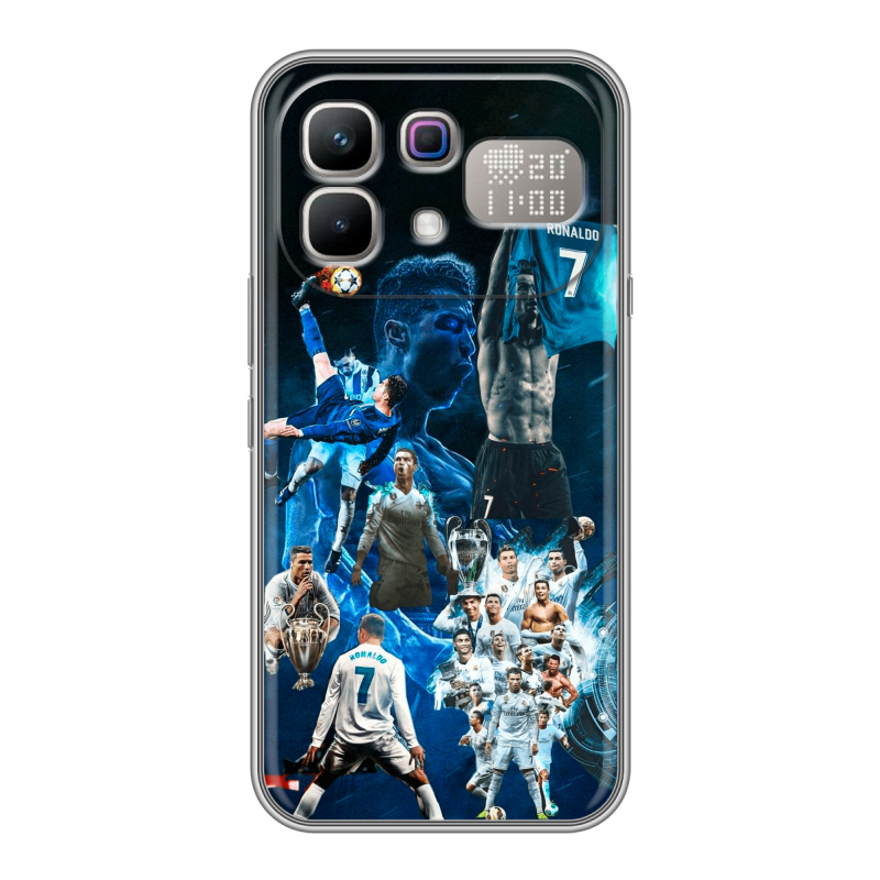 Силиконовый чехол на Infinix Note 60 Pro с принтом Реал Роналдо Силиконовый чехол на Infinix Note 60 Pro с принтом Реал Роналдо
