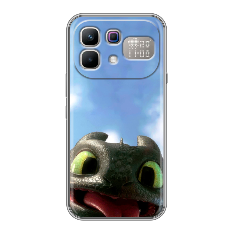 Силиконовый чехол на Infinix Note 60 Pro с принтом Как приручить дракона Силиконовый чехол на Infinix Note 60 Pro с принтом Как приручить дракона