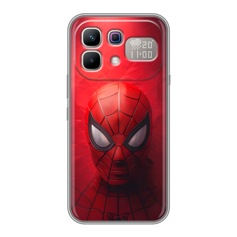 Силиконовый чехол на Infinix Note 60 Pro с принтом Spiderman Человек паук Силиконовый чехол на Infinix Note 60 Pro с принтом Spiderman Человек паук