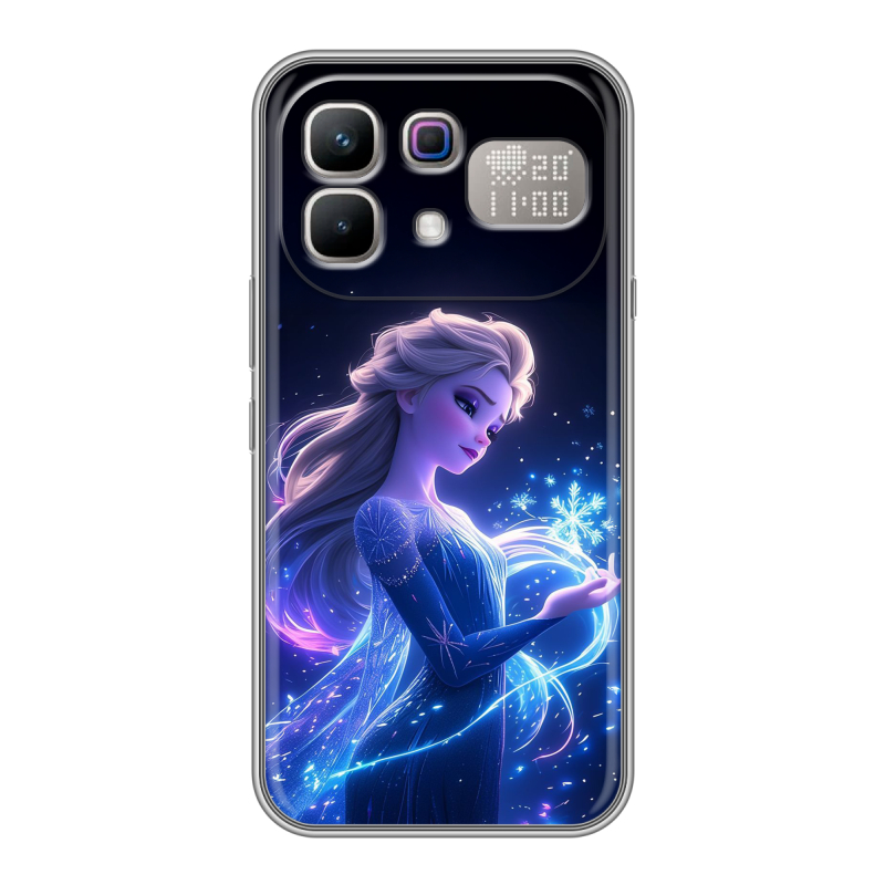 Силиконовый чехол на Infinix Note 60 Pro с принтом Холодное сердце Frozen Силиконовый чехол на Infinix Note 60 Pro с принтом Холодное сердце Frozen