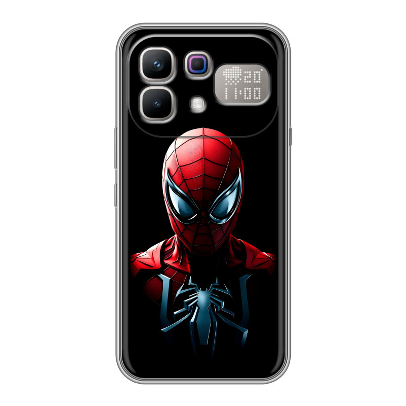 Силиконовый чехол на Infinix Note 60 Pro с принтом Spiderman Человек паук Силиконовый чехол на Infinix Note 60 Pro с принтом Spiderman Человек паук