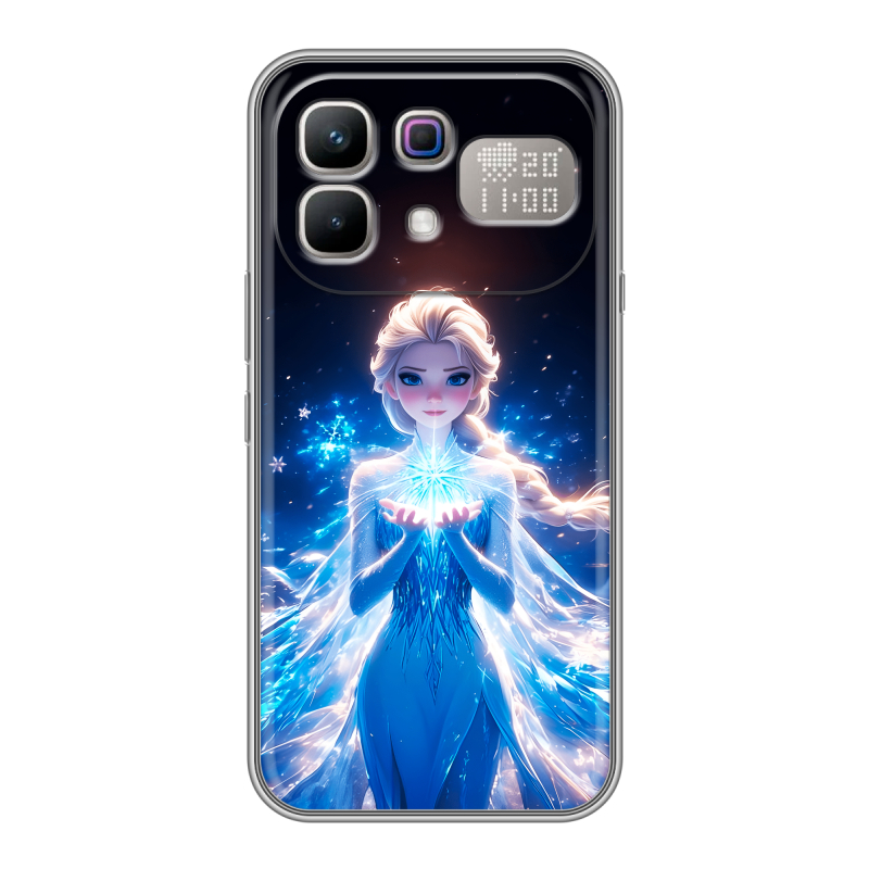 Силиконовый чехол на Infinix Note 60 Pro с принтом Холодное сердце Frozen Силиконовый чехол на Infinix Note 60 Pro с принтом Холодное сердце Frozen