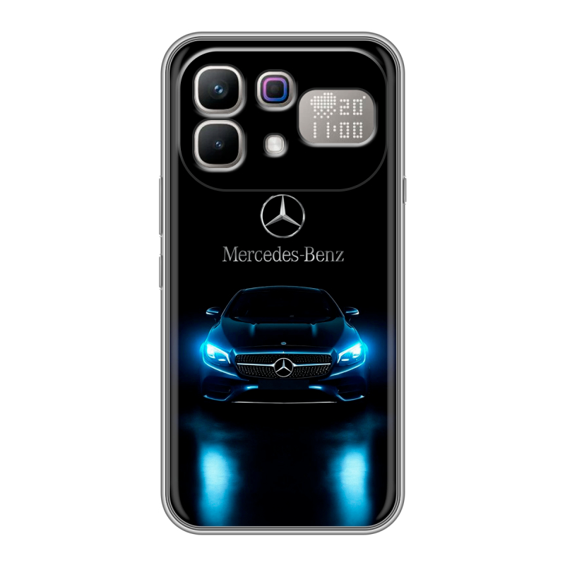 Силиконовый чехол на Infinix Note 60 Pro с принтом Mercedes Мерседес Силиконовый чехол на Infinix Note 60 Pro с принтом Mercedes Мерседес