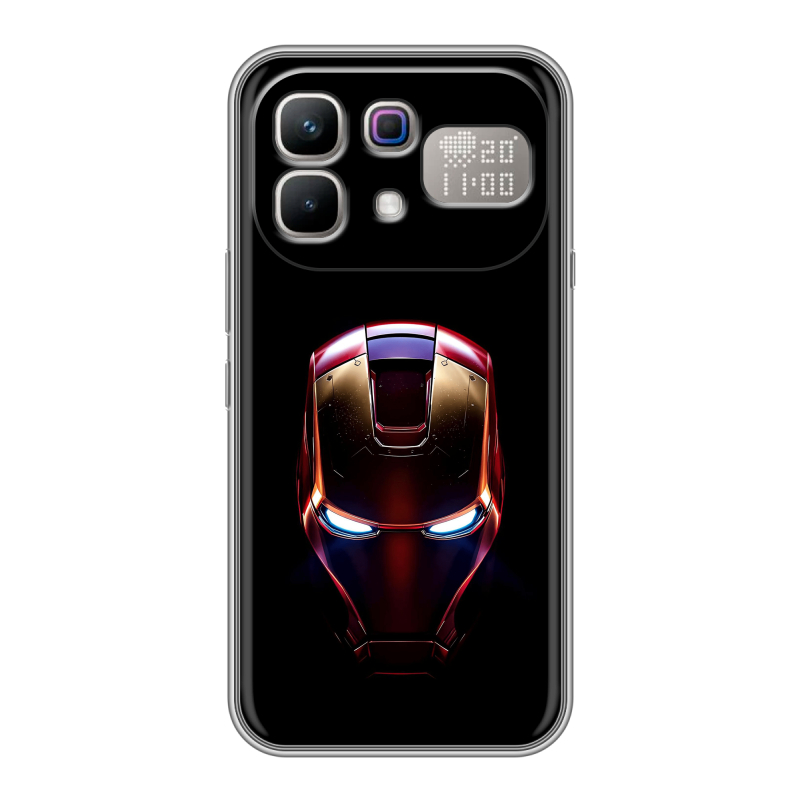 Силиконовый чехол на Infinix Note 60 Pro с принтом IronMan Железный человек Силиконовый чехол на Infinix Note 60 Pro с принтом IronMan Железный человек