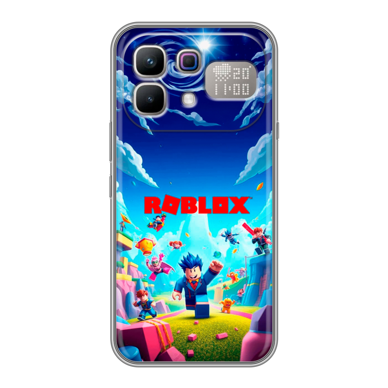 Силиконовый чехол на Infinix Note 60 Pro с принтом Roblox Роблокс Силиконовый чехол на Infinix Note 60 Pro с принтом Roblox Роблокс