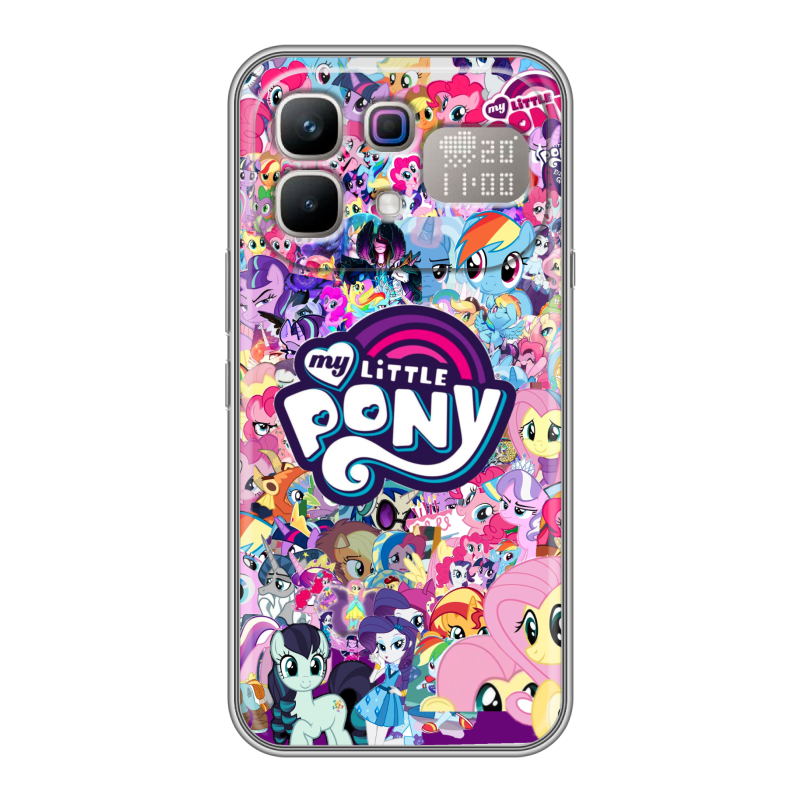 Силиконовый чехол на Infinix Note 60 Pro с принтом My little pony Дружба чудо Силиконовый чехол на Infinix Note 60 Pro с принтом My little pony Дружба чудо