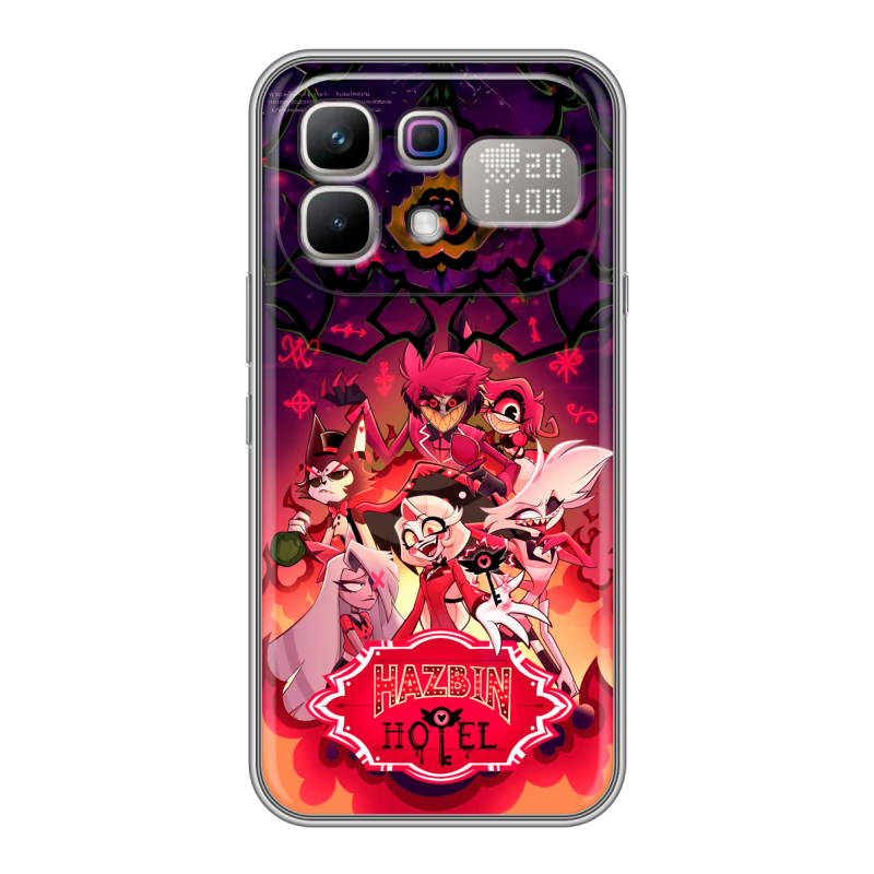 Силиконовый чехол на Infinix Note 60 Pro с принтом Hazbin Hotel Отель Хазбин Силиконовый чехол на Infinix Note 60 Pro с принтом Hazbin Hotel Отель Хазбин