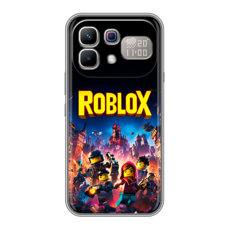 Силиконовый чехол на Infinix Note 60 Pro с принтом Roblox Роблокс Силиконовый чехол на Infinix Note 60 Pro с принтом Roblox Роблокс
