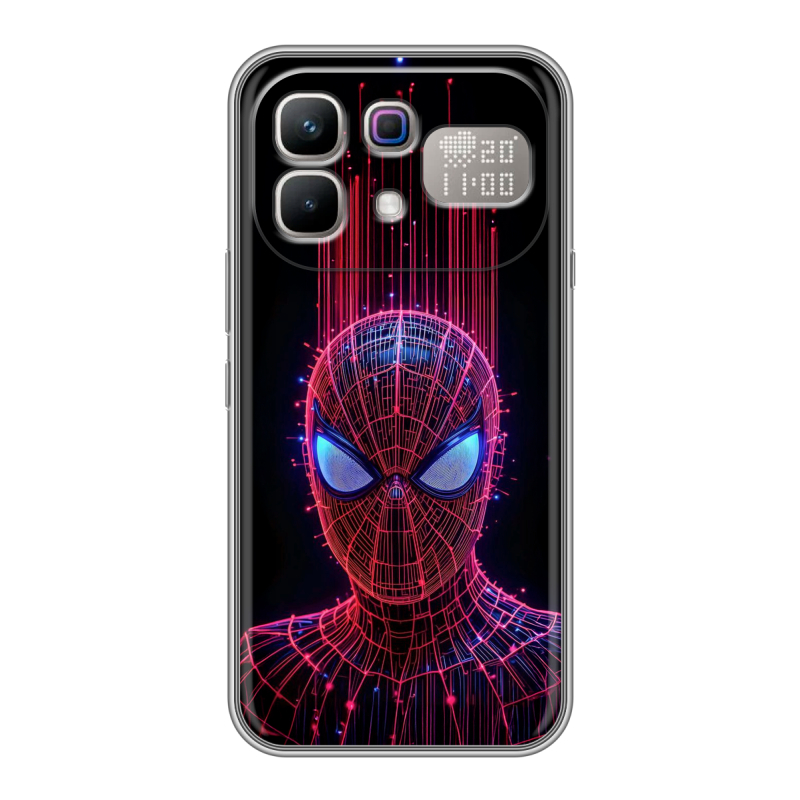 Силиконовый чехол на Infinix Note 60 Pro с принтом Spiderman Человек паук Силиконовый чехол на Infinix Note 60 Pro с принтом Spiderman Человек паук