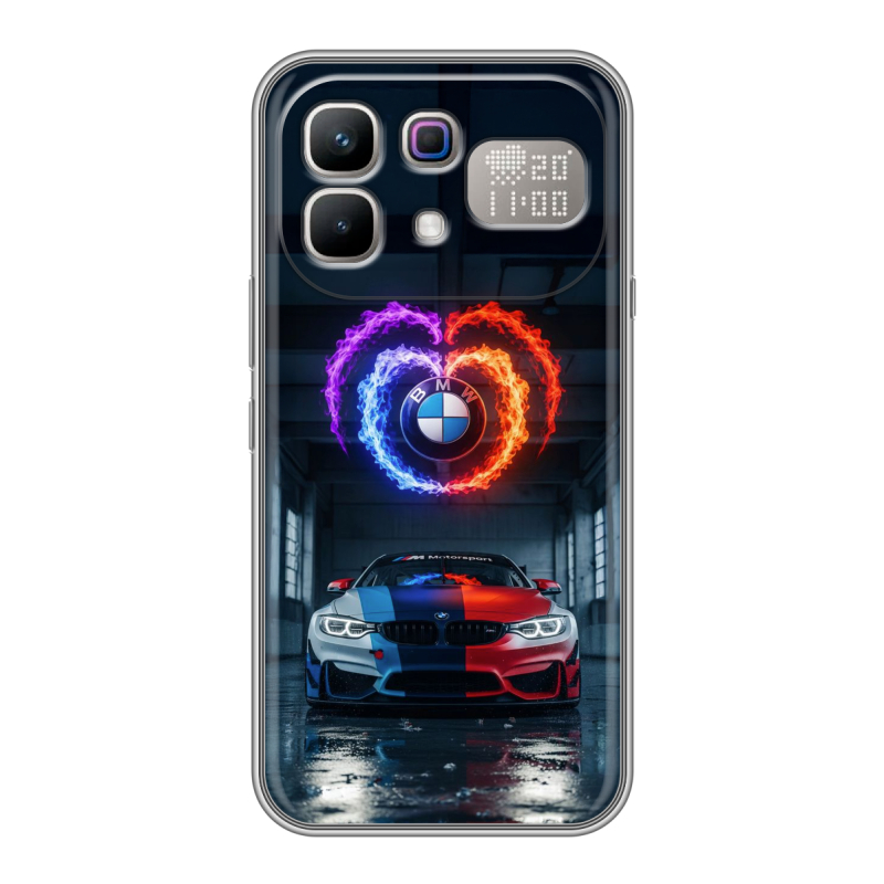 Силиконовый чехол на Infinix Note 60 Pro с принтом BMW БМВ Силиконовый чехол на Infinix Note 60 Pro с принтом BMW БМВ