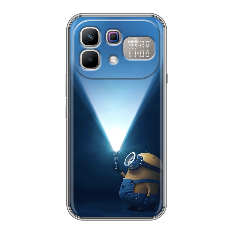 Силиконовый чехол на Infinix Note 60 Pro с принтом Миньоны Силиконовый чехол на Infinix Note 60 Pro с принтом Миньоны