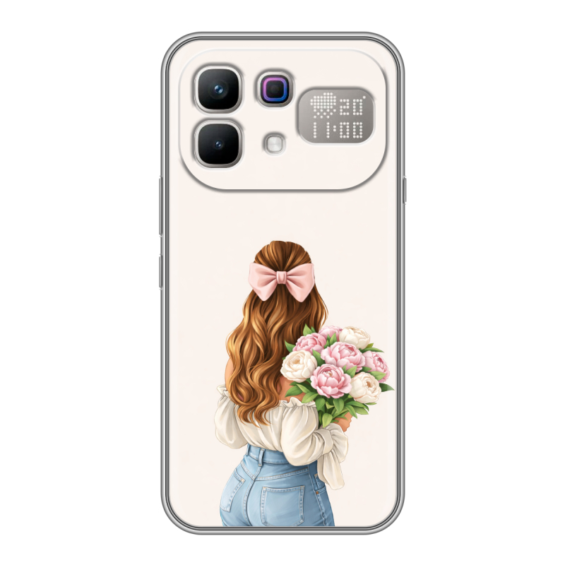Силиконовый чехол на Infinix Note 60 Pro с принтом женский Силиконовый чехол на Infinix Note 60 Pro с принтом женский