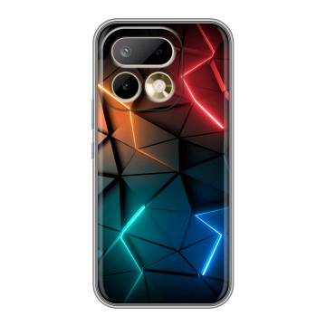 Силиконовый чехол на Realme 16 Pro с принтом Абстракция неон Силиконовый чехол на Realme 16 Pro с принтом Абстракция неон