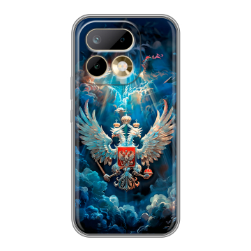 Силиконовый чехол на Realme 16 Pro с принтом Герб флаг России