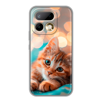 Силиконовый чехол на Realme 16 Pro с принтом котик