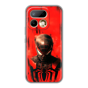 Силиконовый чехол на Realme 16 Pro с принтом человек паук spiderman