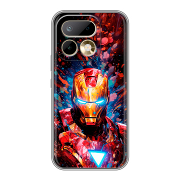 Силиконовый чехол на Realme 16 Pro с принтом Железный человек Ironman