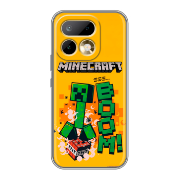 Силиконовый чехол на Realme 16 Pro с принтом Майнкрафт Minecraft