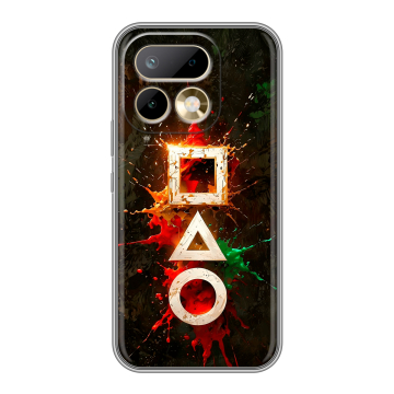 Силиконовый чехол на Realme 16 Pro с принтом Squid Game Игра кальмара