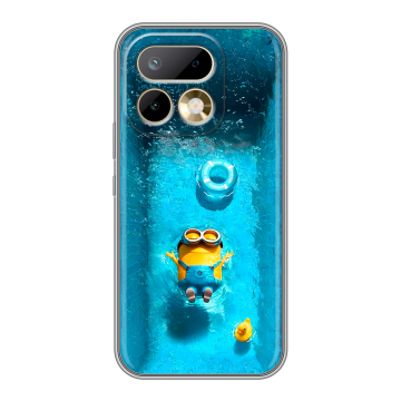 Силиконовый чехол на Realme 16 Pro с принтом Миньоны Силиконовый чехол на Realme 16 Pro с принтом Миньоны