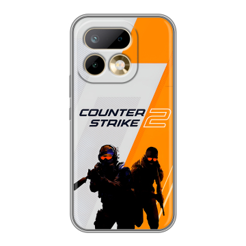 Силиконовый чехол на Realme 16 Pro с принтом Counter Strike