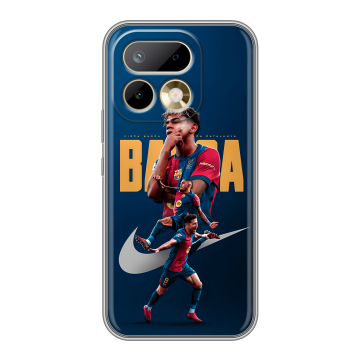 Силиконовый чехол на Realme 16 Pro с принтом Барселона Barca Yamal 