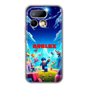 Силиконовый чехол на Realme 16 Pro с принтом Roblox Роблокс Силиконовый чехол на Realme 16 Pro с принтом Roblox Роблокс