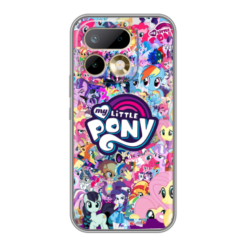 Силиконовый чехол на Realme 16 Pro с принтом My little pony Дружба чудо