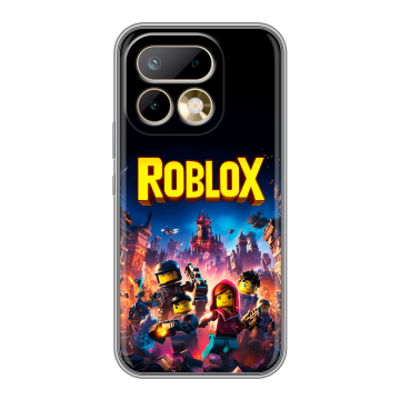 Силиконовый чехол на Realme 16 Pro с принтом Roblox Роблокс