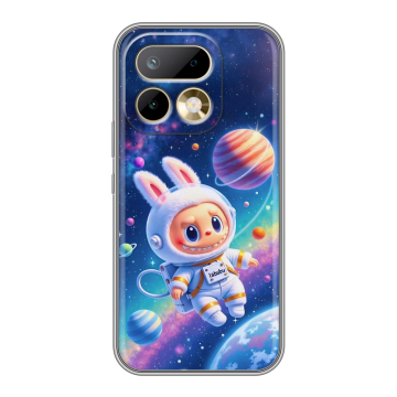 Силиконовый чехол на Realme 16 Pro с принтом Labubu Лабубу
