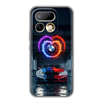 Силиконовый чехол на Realme 16 Pro с принтом BMW БМВ