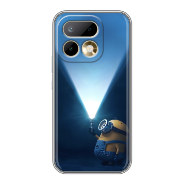 Силиконовый чехол на Realme 16 Pro с принтом Миньоны