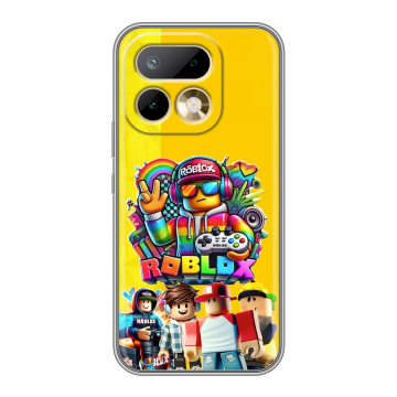 Силиконовый чехол на Realme 16 Pro с принтом Roblox Роблокс