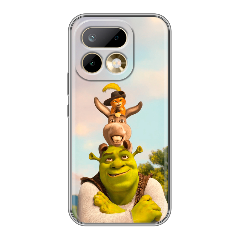 Силиконовый чехол на Realme 16 Pro с принтом Шрек Shrek Силиконовый чехол на Realme 16 Pro с принтом Шрек Shrek