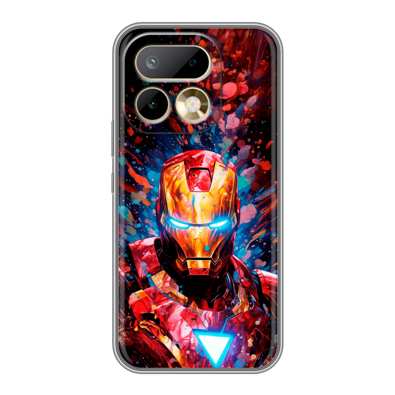 Силиконовый чехол на Realme 16 Pro с принтом Железный человек Ironman Силиконовый чехол на Realme 16 Pro с принтом Железный человек Ironman