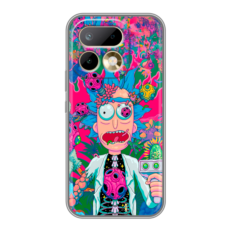 Силиконовый чехол на Realme 16 Pro с принтом Рик и Морти Rick Morty Силиконовый чехол на Realme 16 Pro с принтом Рик и Морти Rick Morty