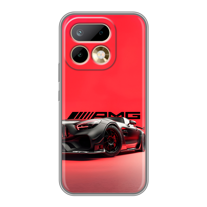 Силиконовый чехол на Realme 16 Pro с принтом Мерседес Mercedes AMG Силиконовый чехол на Realme 16 Pro с принтом Мерседес Mercedes AMG