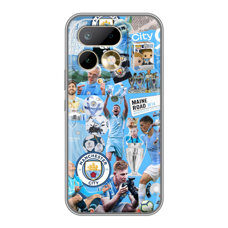 Силиконовый чехол на Realme 16 Pro с принтом Man City Манчестер Сити Силиконовый чехол на Realme 16 Pro с принтом Man City Манчестер Сити