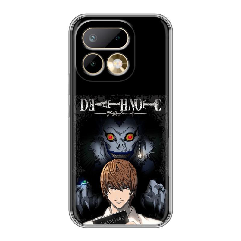 Силиконовый чехол на Realme 16 Pro с принтом Death note Тетрадь смерти Силиконовый чехол на Realme 16 Pro с принтом Death note Тетрадь смерти