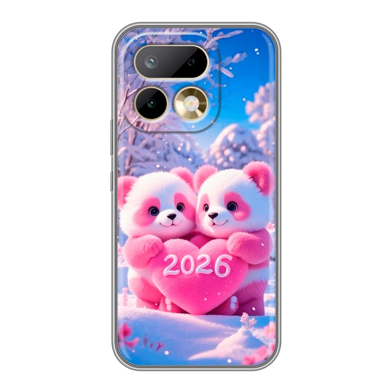 Силиконовый чехол на Realme 16 Pro с принтом Новый год Силиконовый чехол на Realme 16 Pro с принтом Новый год
