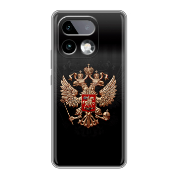 Силиконовый чехол на Realme 16 Pro Plus с принтом Герб России Силиконовый чехол на Realme 16 Pro Plus с принтом Герб России